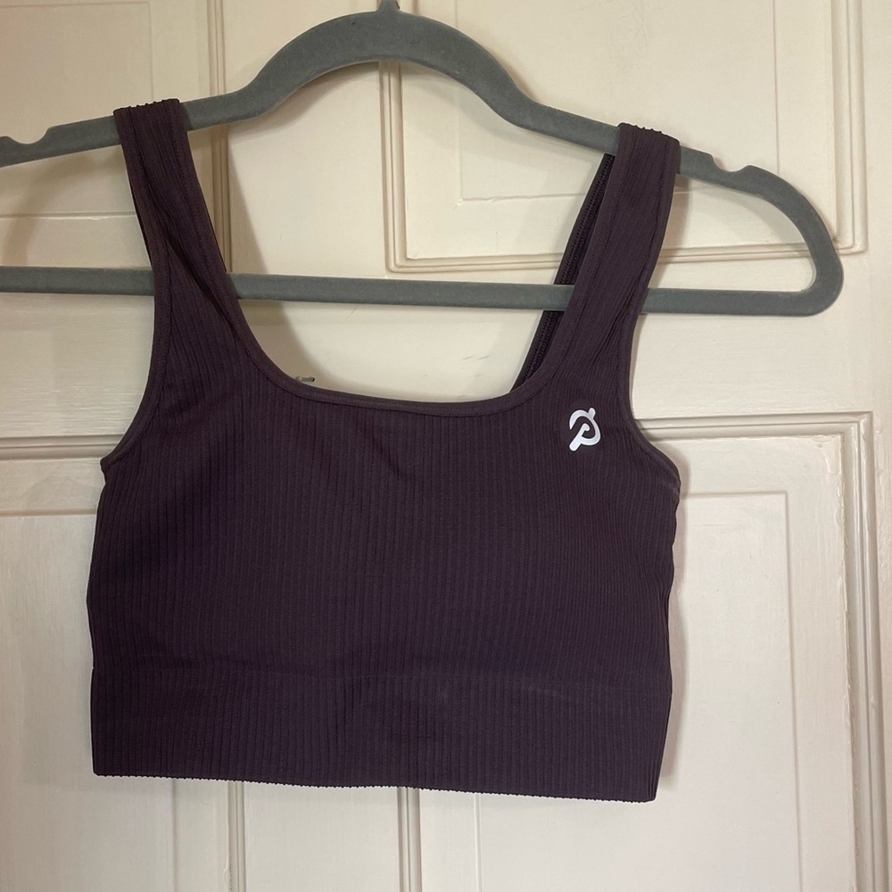Peloton Seamless Square Neck Bra  Size XS/S Brown Activewear Gym Running - Picture 9 of 9